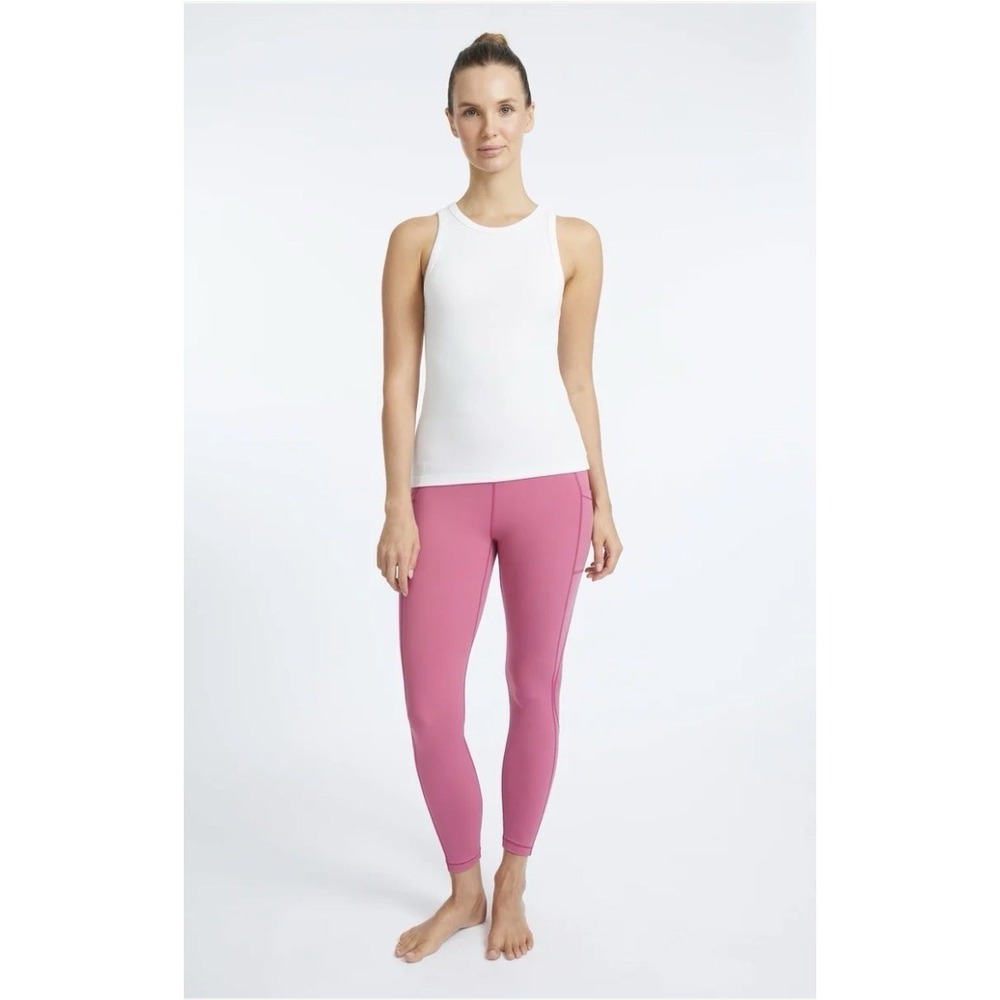 Yogaworks Rip Tank Top In Optic White In Size Large NWT